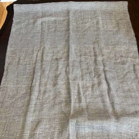 SASSO + SMYTH LINEN AND COTTON SCARF. - Picture 4 of 11